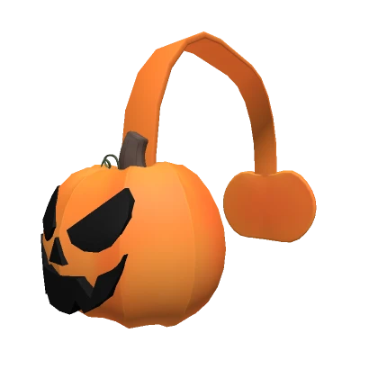 🎃 Jack o Lantern Halloween Earmuffs