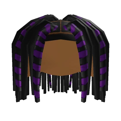 Black & Purple Uzi Vert Two Strand Dreadlocks