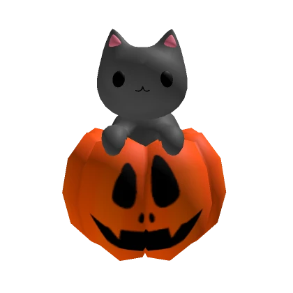 Cat in a Pumpkin