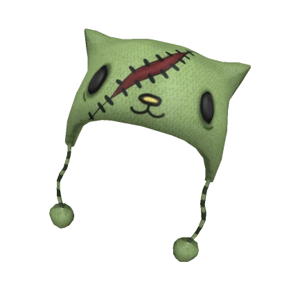 kawaii zombie kitty beanie