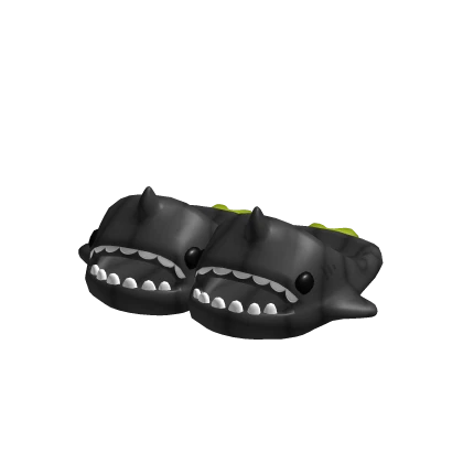 3.0 Black Pumpkin Shark Slippers