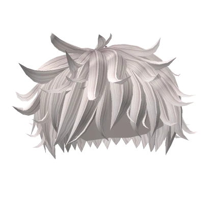 Messy Boy Spikes Hair -  White 