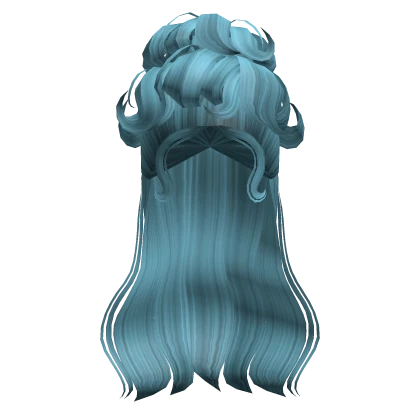 Victorian Beehive Updo in Blue