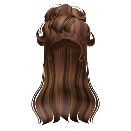 Victorian Beehive Updo in Brown Streaks