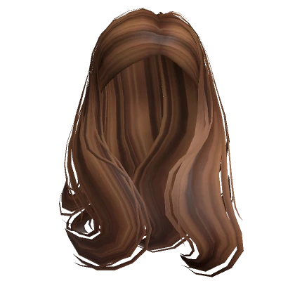 Graceful Side Part in Brown Streaks