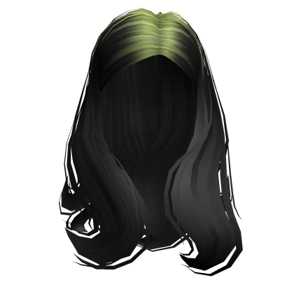 Graceful Side Part in Green Roots