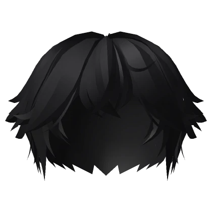 Fluffed Shy Hair [Black]