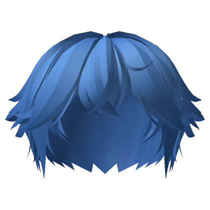 Fluffed Shy Hair [Blue]