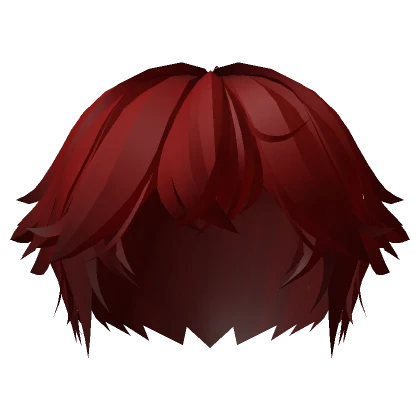 Fluffed Shy Hair [Red]