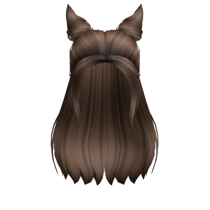 Half-up Devil Horn Buns in Brown