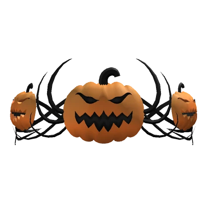 Halloween Pumpkin Crown (Black & Orange)