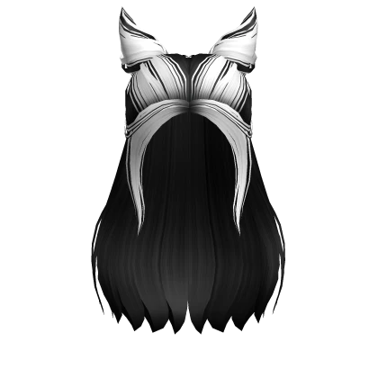Two-Tone Devil Horn Buns in Black & White