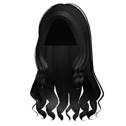 Long Cotton Curly Preppy Hair (Black)