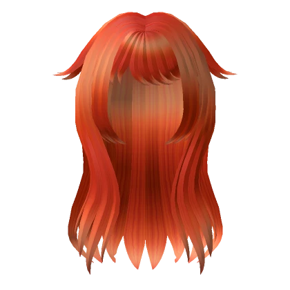 Orange Foxy Anime Hair