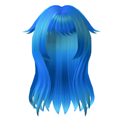 Blue Foxy Anime Hair