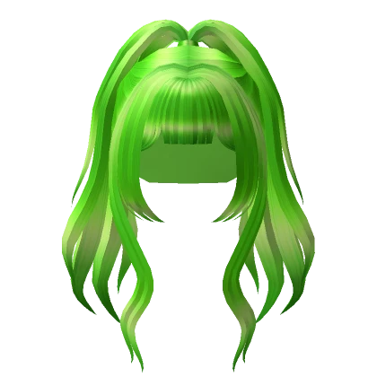 Green High Anime Ponytail