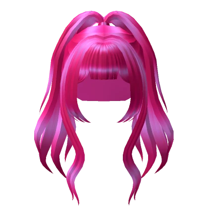 Pink High Anime Ponytail