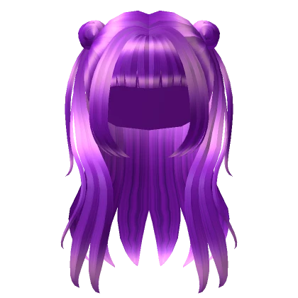 Purple Kawaii Cheerleader Hair