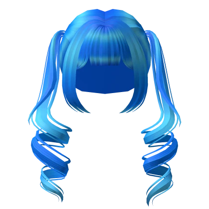 Blue Kawaii Drill Pigtails