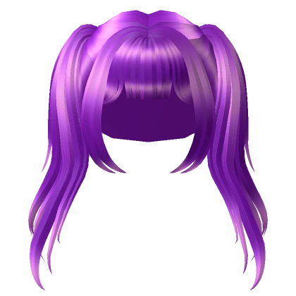 Purple Cyberpunk Lush School Girl Hair