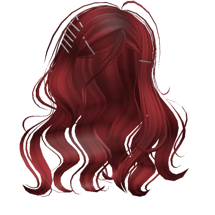 Messy Killer Novelist Clip Hair Red