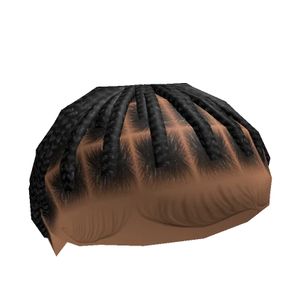 Braided Hair Base in Black