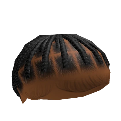 Braided Hair Base in Black