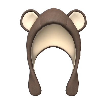 Brown Y2K Bear Hat 