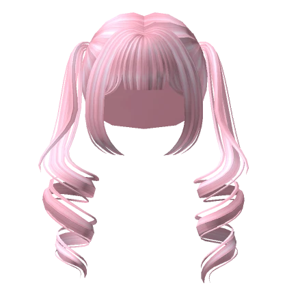 Pastel Pink Kawaii Drill Pigtails