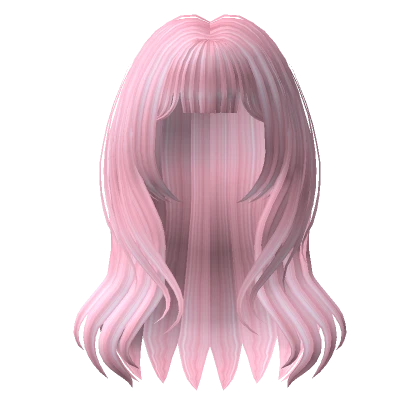 Stylish Pastel Pink Voluminous Hair