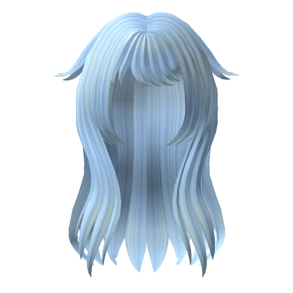 Pastel Blue Foxy Anime Hair