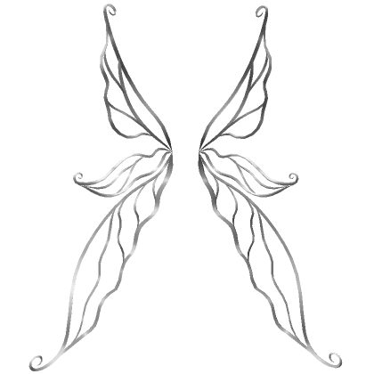 Silver Fairy Halloween Wings 