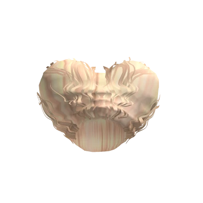 Heart Shaped Glamorous updo in Blonde