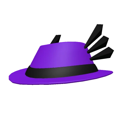 Purple Winged Fedora