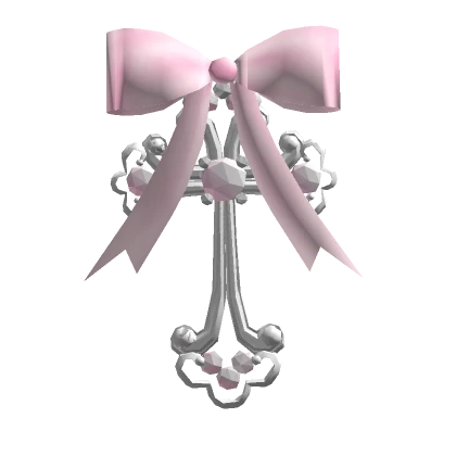 Pretty Pink Cross Bow Hair Clip