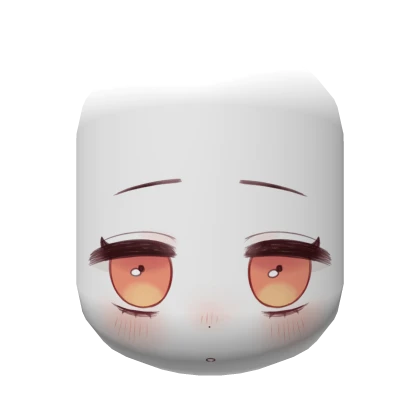 Cute Tired Stare Face (Orange)