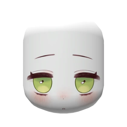 Cute Tired Stare Face (Green)