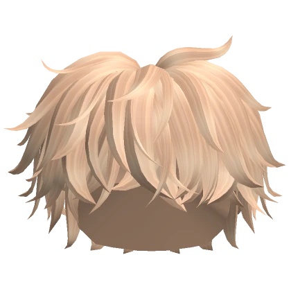 Messy Fluffy Boy Hair (Blonde)