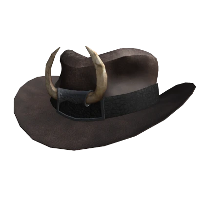 Old Cowboy Hat with Horns