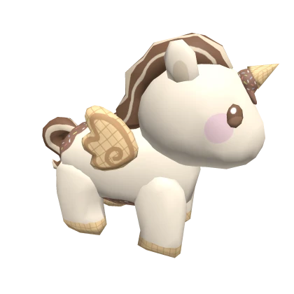 Cute pony ice cream (brown)