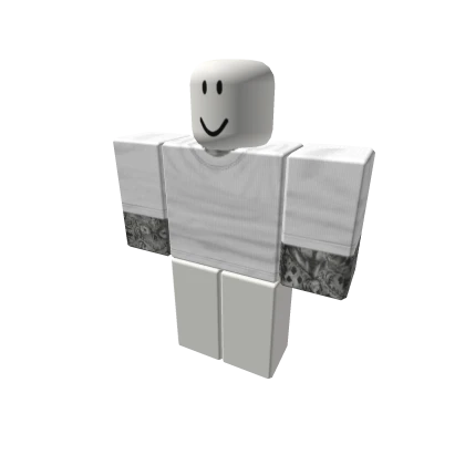 White Crewneck Rolled up w/ Tats