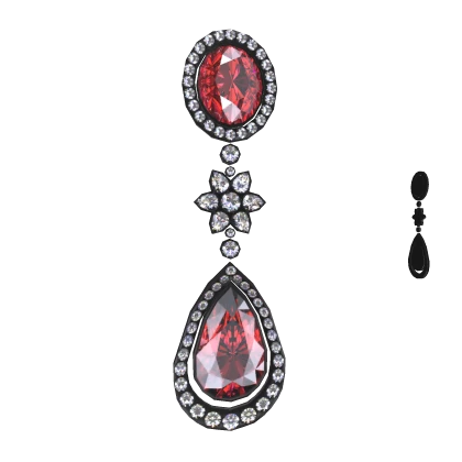 Vamp Ruby Earrings