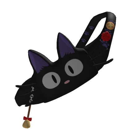 Black Anime Cat Crossbody Bag (3.0) 