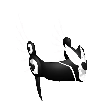 Black & White Glowing Helm of Love V2