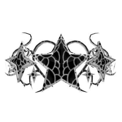 White Butterfly Star Cyber Sigil Crown