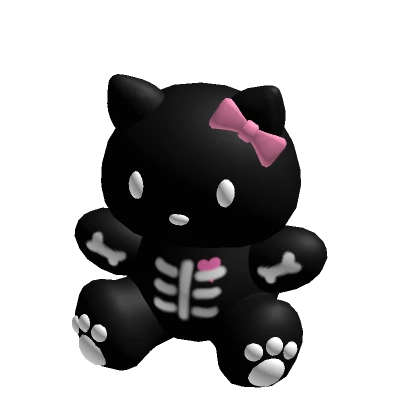 Oversized Skeleton Cat Plushie 🦴