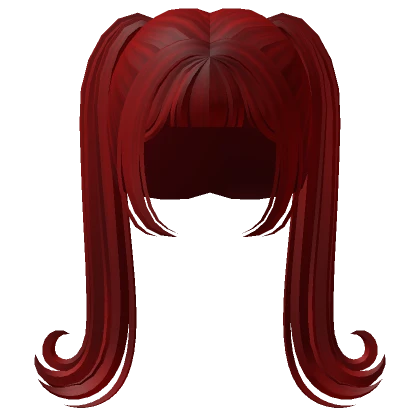 Swirly Fairy Pigtails Red