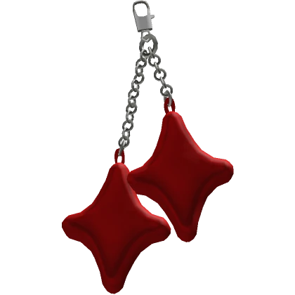 Y2K Red Star Keychain