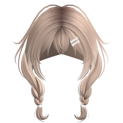 Low Anime Braided Pigtails (Platinum)