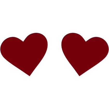 silly heart eyes red